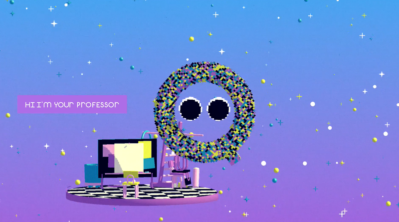 Illustration for article titled A Game About Going To Art School In A World Made Out Of 90s Screen Savers